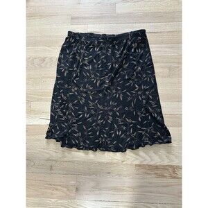 Briggs Womens Y2K Dark Floral Fairy Grunge Black Skirt Size Large Whimsigoth